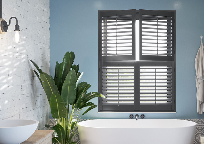 Bromley, Anthracite Grey - Tier on Tier Twist&Fit Plantation Shutter - Image 3